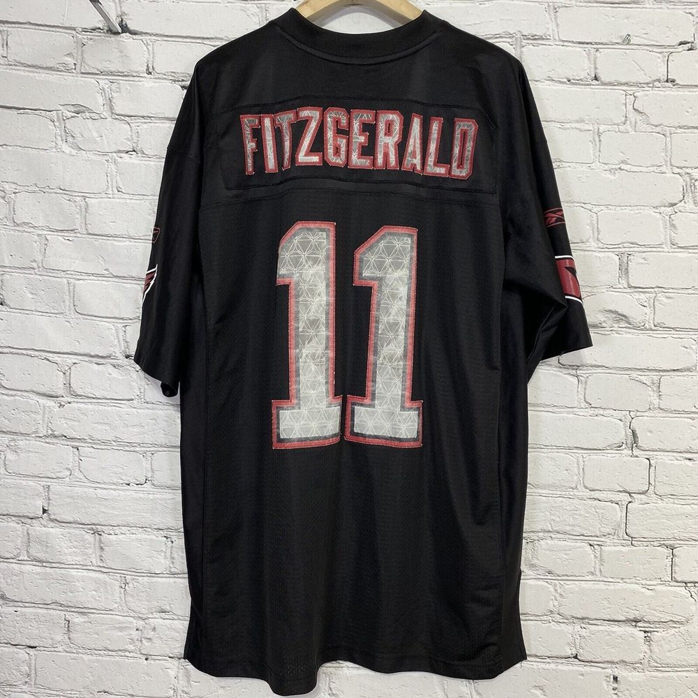 Larry Fitzgerald Reebok Team Apparel Black Sideline United Jersey Men's Size XL